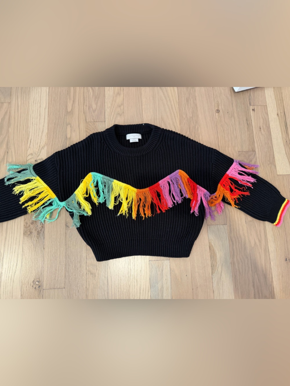 Stella McCartney fringe sweater size 5